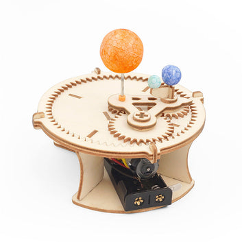 Wood Solar System Globe Earth Sun Moon Model Kids Toys Science Experiment