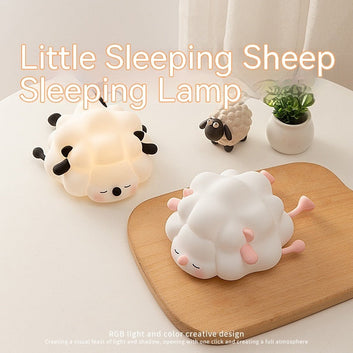 Sheep Silicone Pat Little Night Light Lovely Bedroom Lamp Home Decor