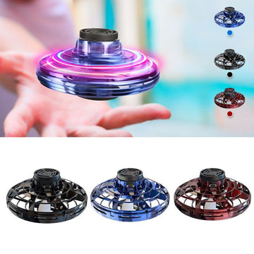 Mini Fingertip Gyro Interactive Decompression Toy Drone LED UFO